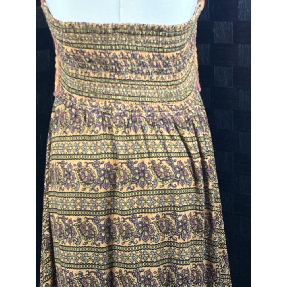 American Rag XL Columbus Crochet Halter Top Dress Boho Tunic Paisley Shirt - Picture 5 of 13